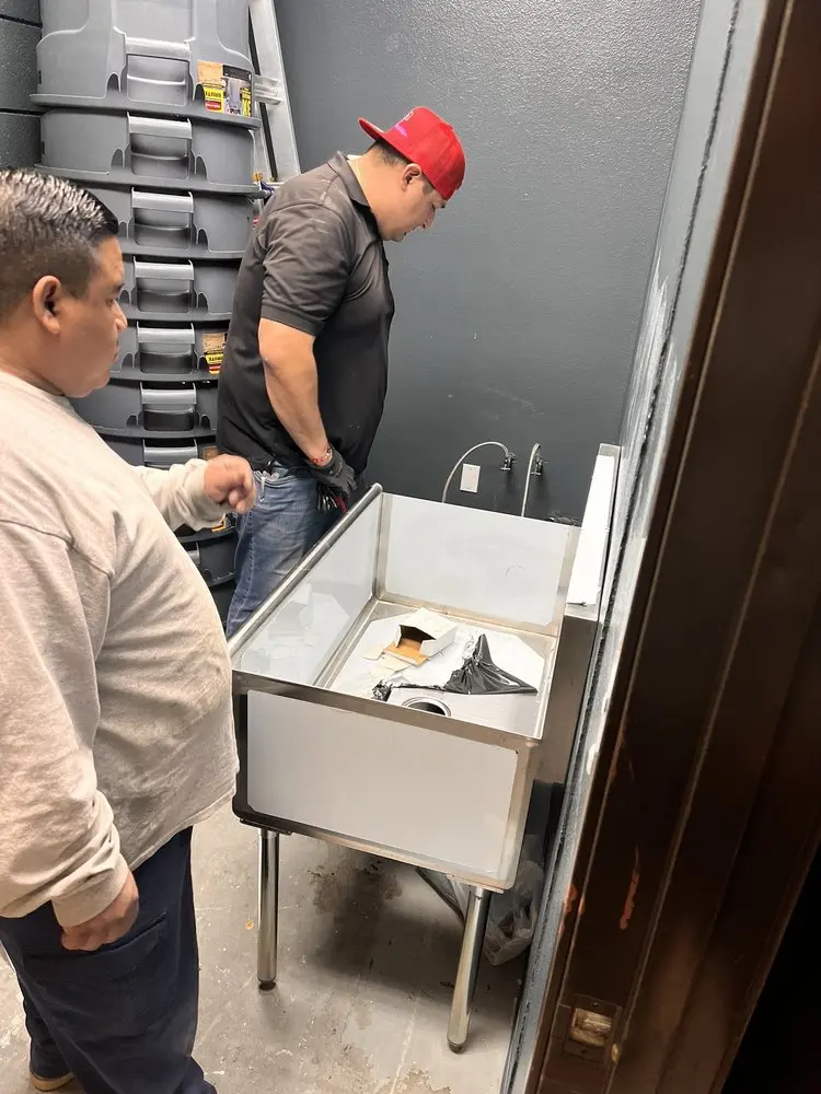 Commercial plumbing and sink installation in Fruitville